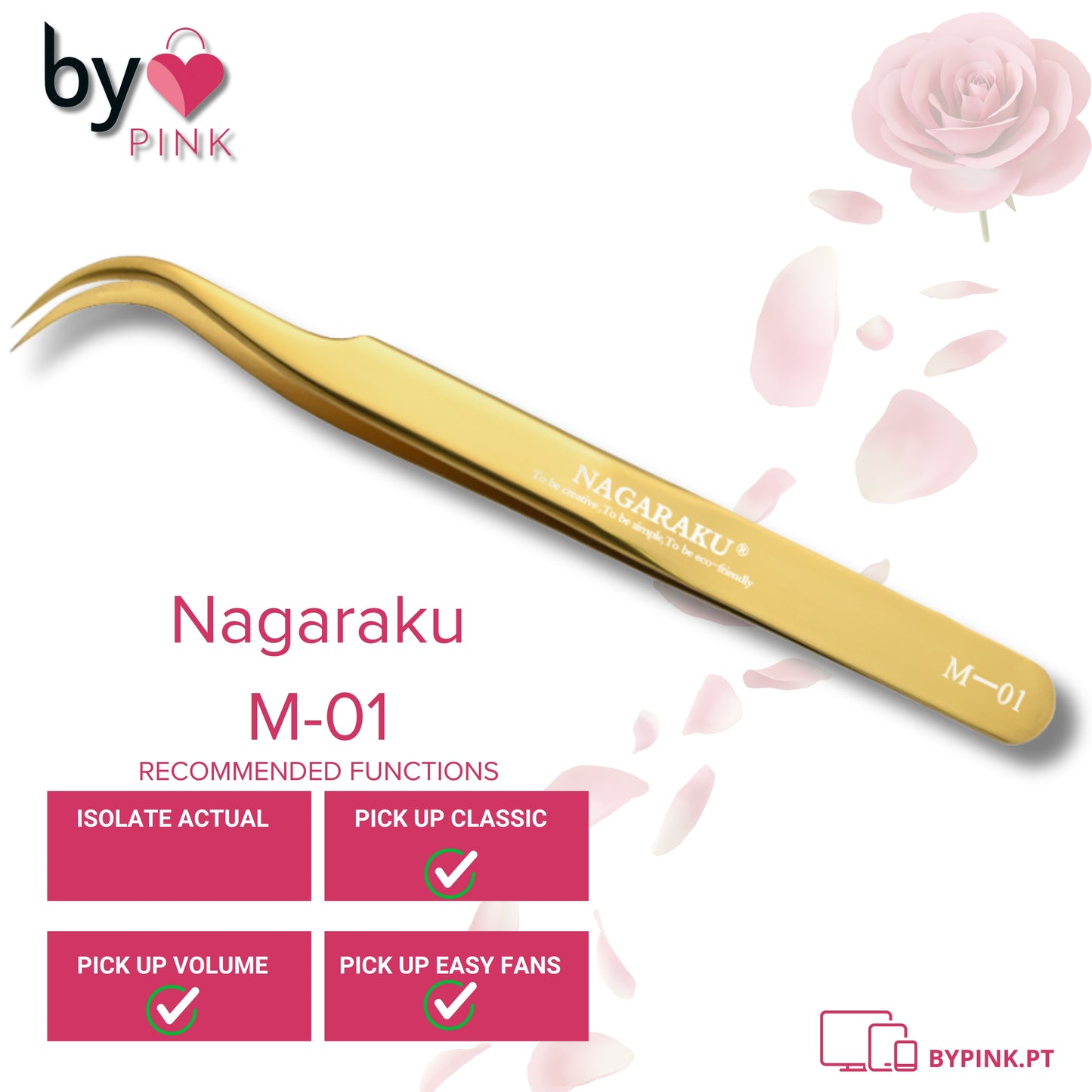 Pinça Nagaraku M-01 Gold