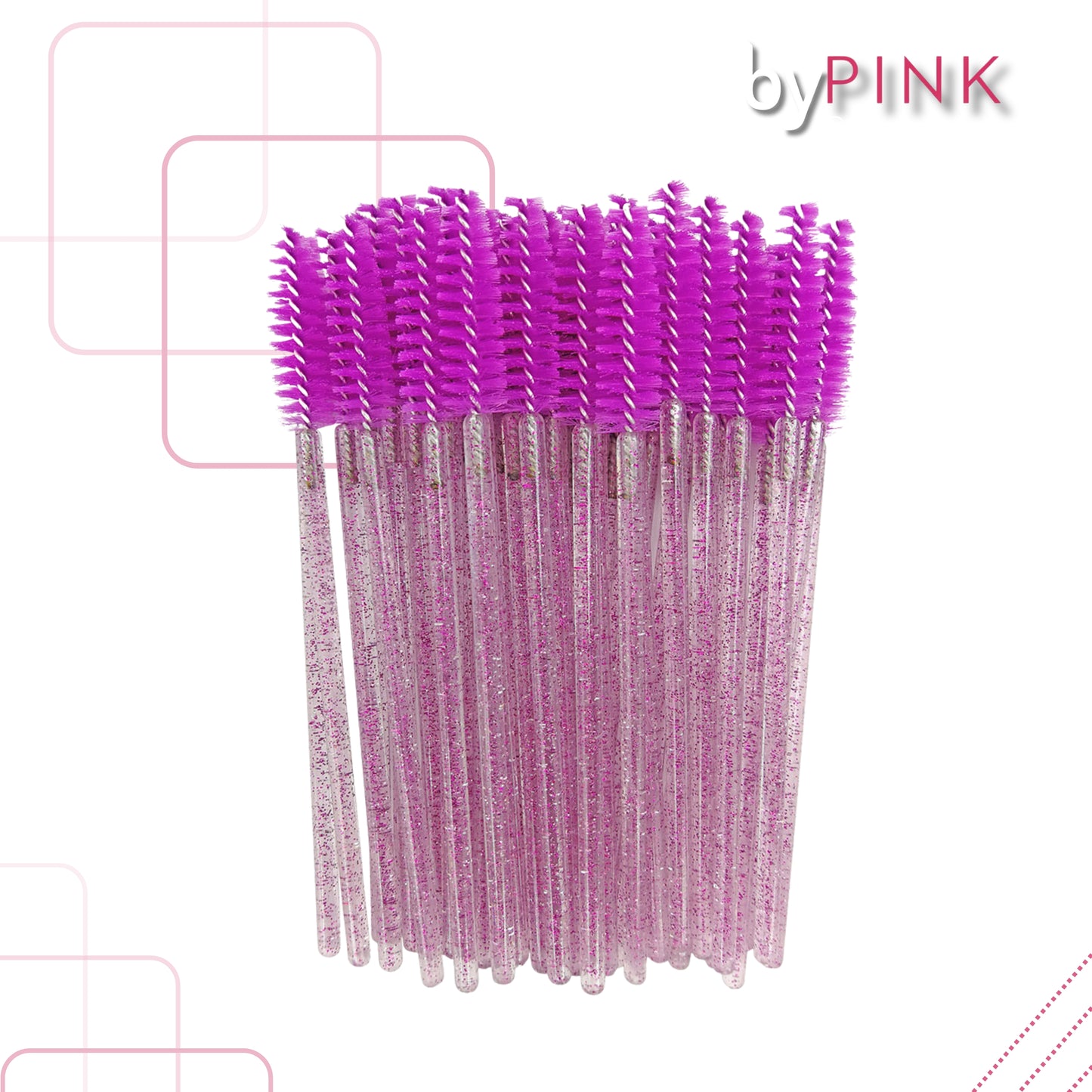 Escovinhas Pestanas 50 unidades pacote - Mini brushes - Colors