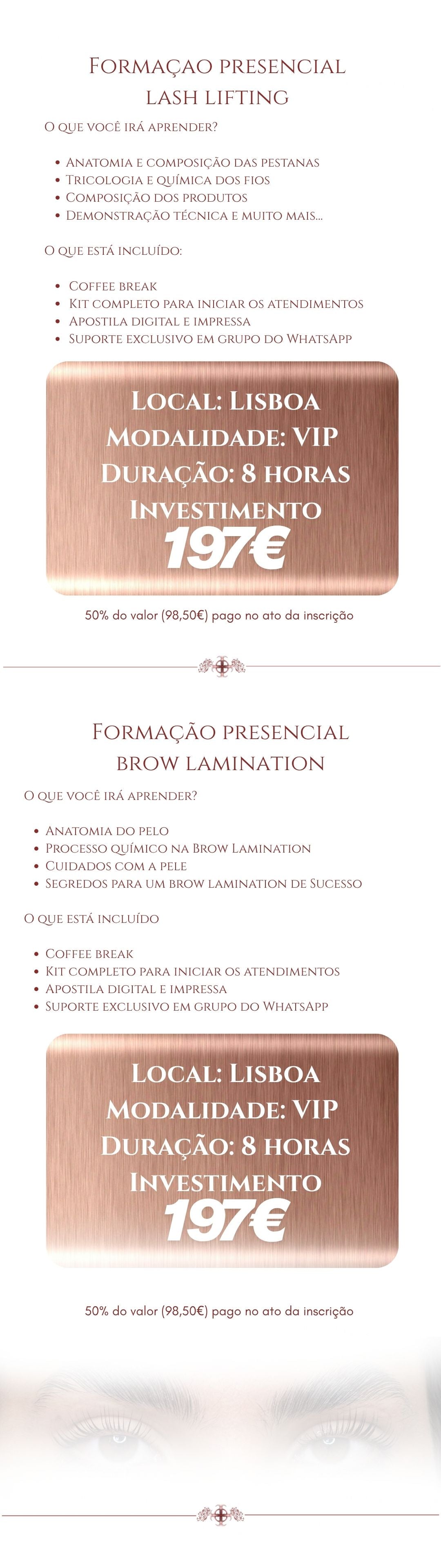 Formação em Lash Lifting & Brow Lamination – Do Zero ao Avançado
