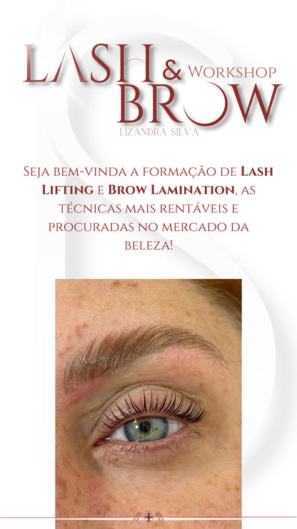 Formação em Lash Lifting & Brow Lamination – Do Zero ao Avançado